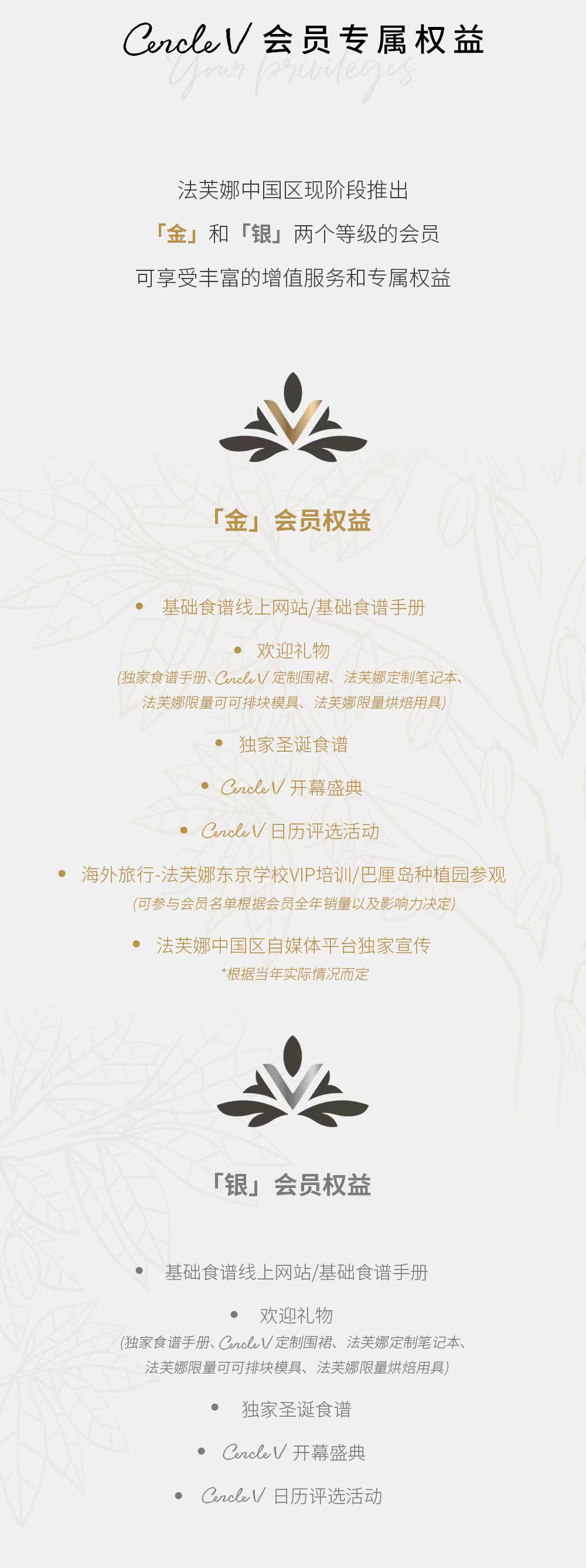 CERCLEV會員上線，與法芙娜共成長