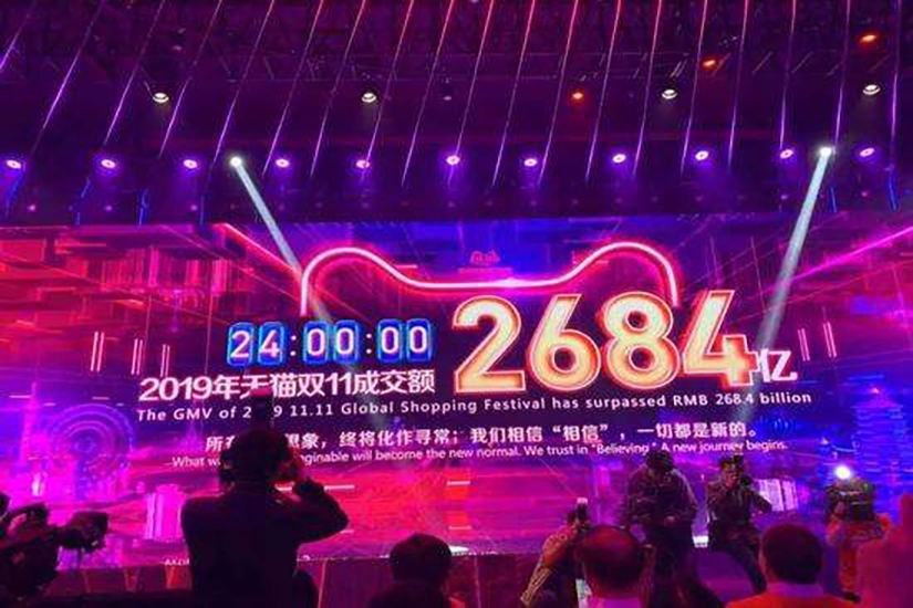 2019天貓銷售額，雙11銷售額